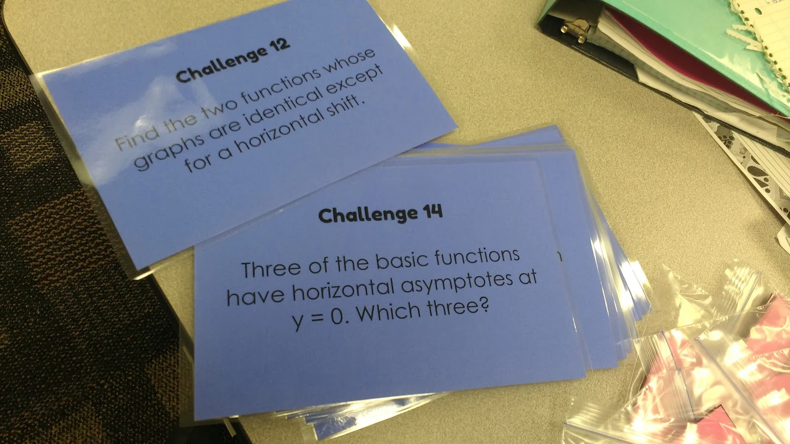 12 basic functions challenge activity for pre-calculus 