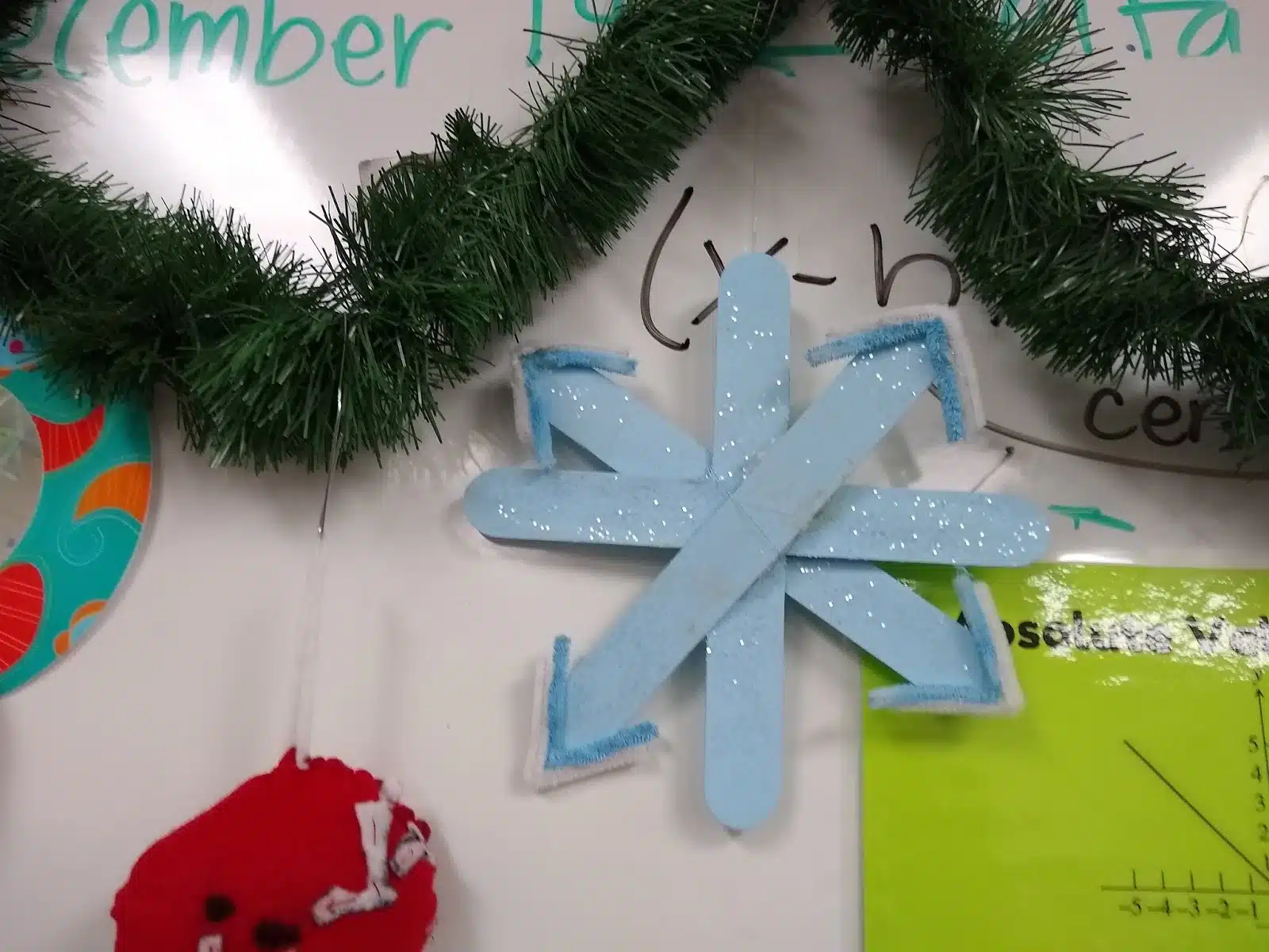 Math Vocabulary Christmas Ornament Project