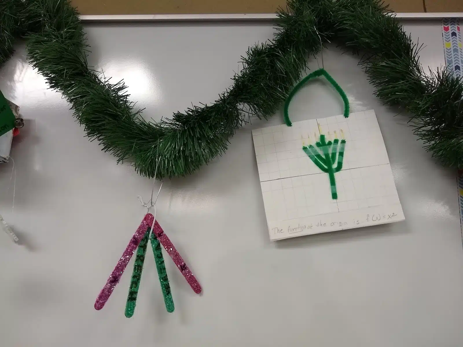 Math Vocabulary Christmas Ornament Project