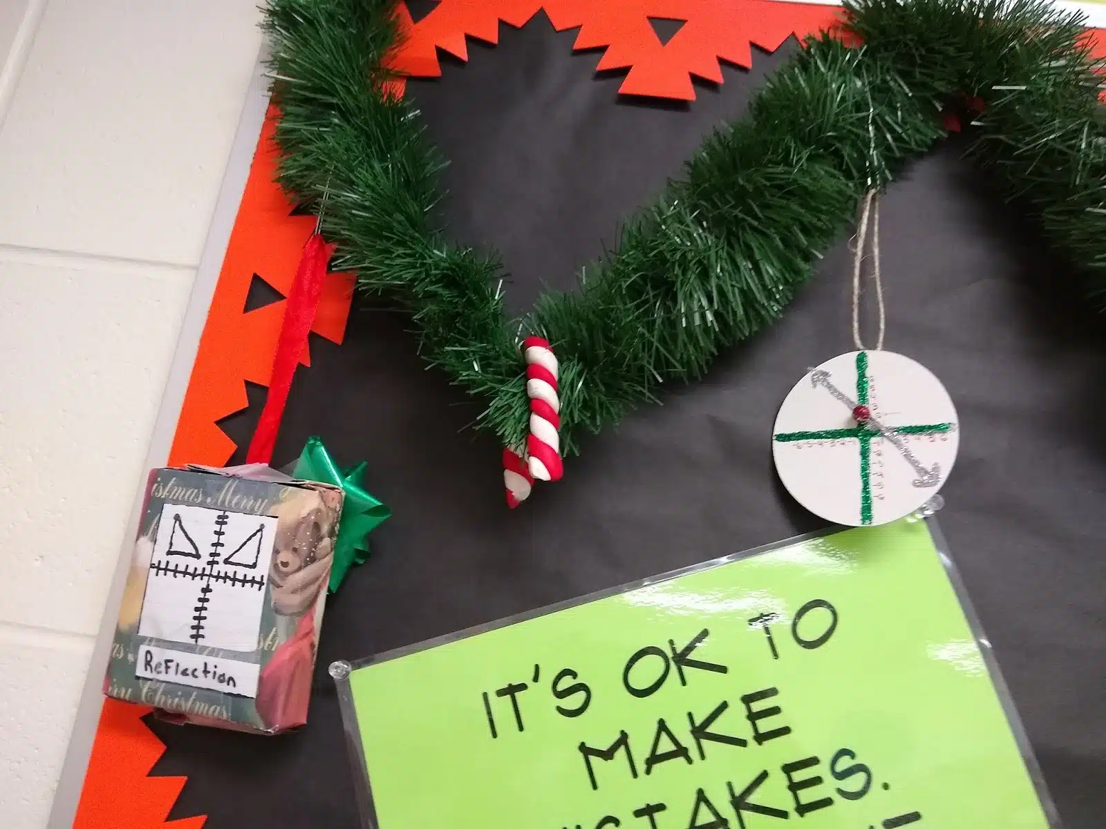 Math Vocabulary Christmas Ornament Project