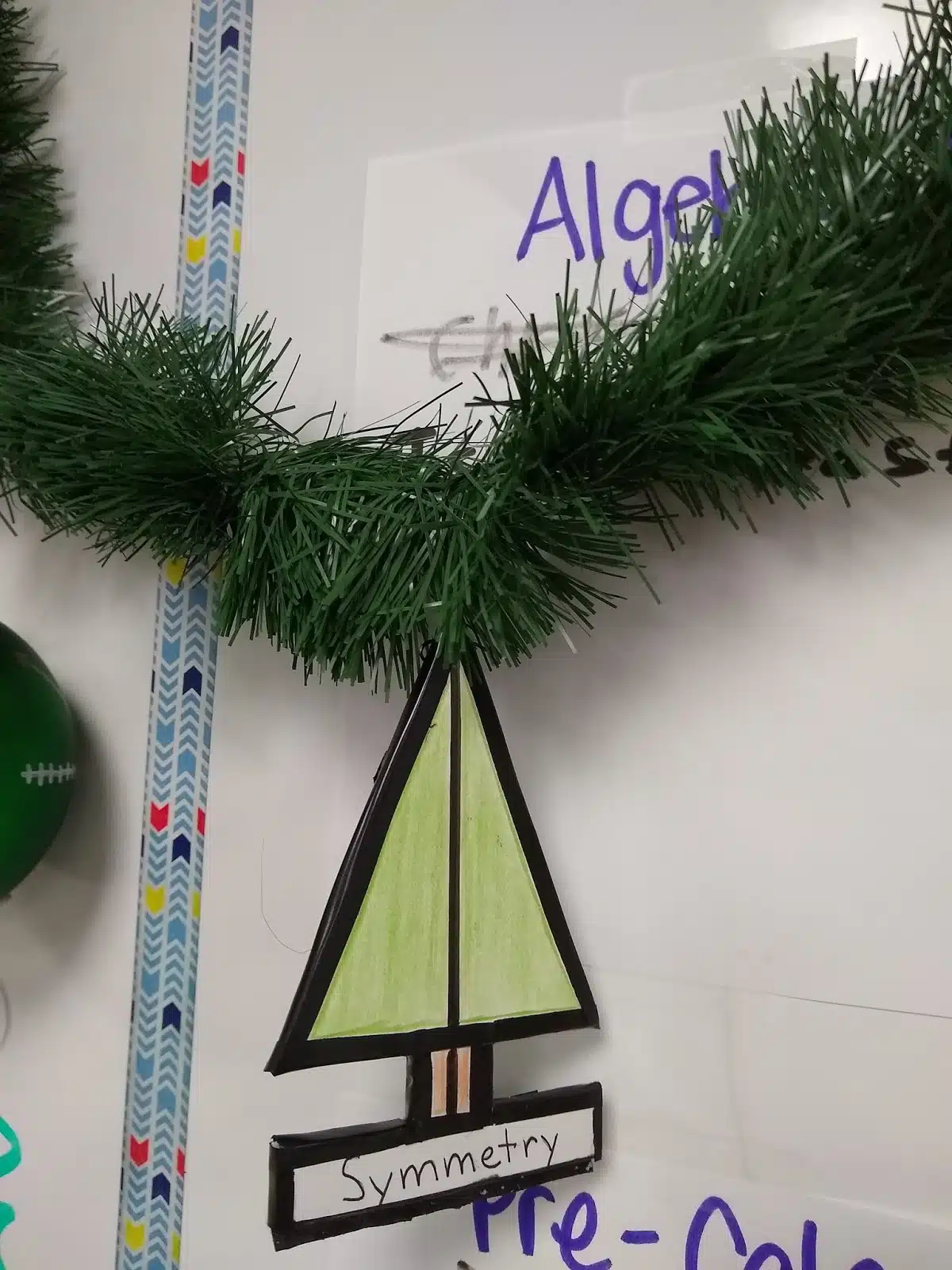 Math Vocabulary Christmas Ornament Project