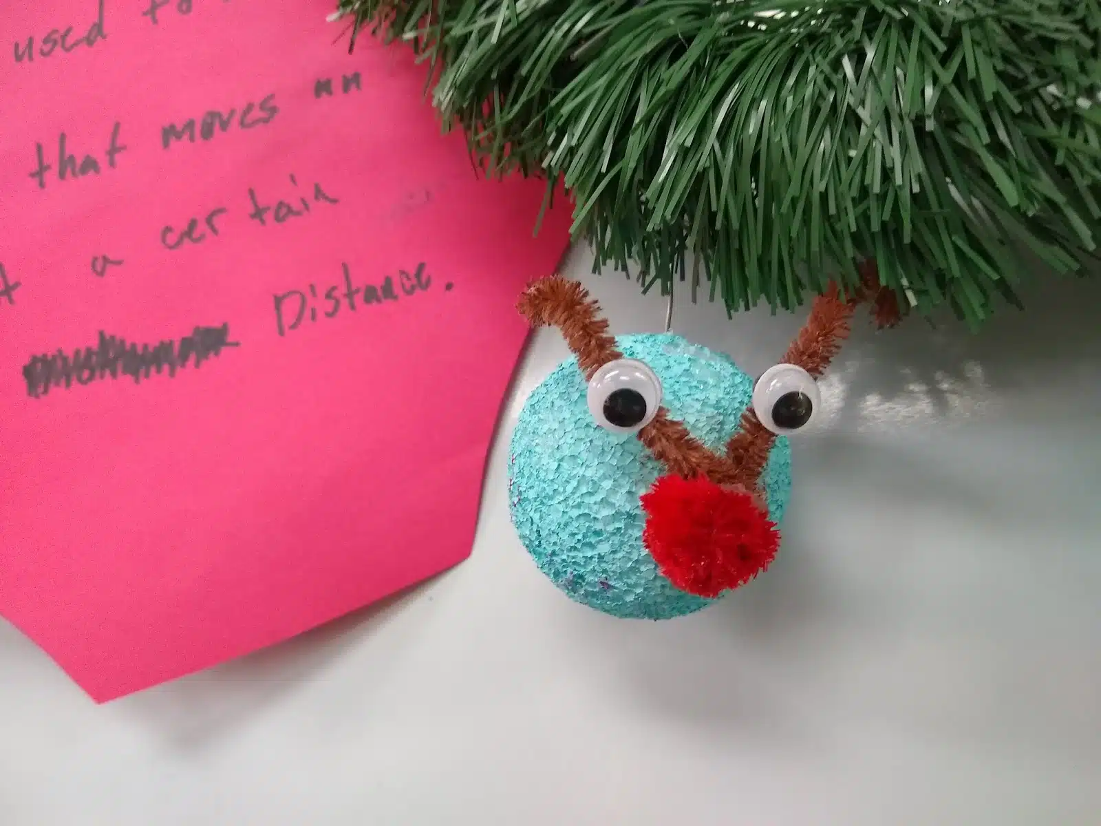 Math Vocabulary Christmas Ornament Project