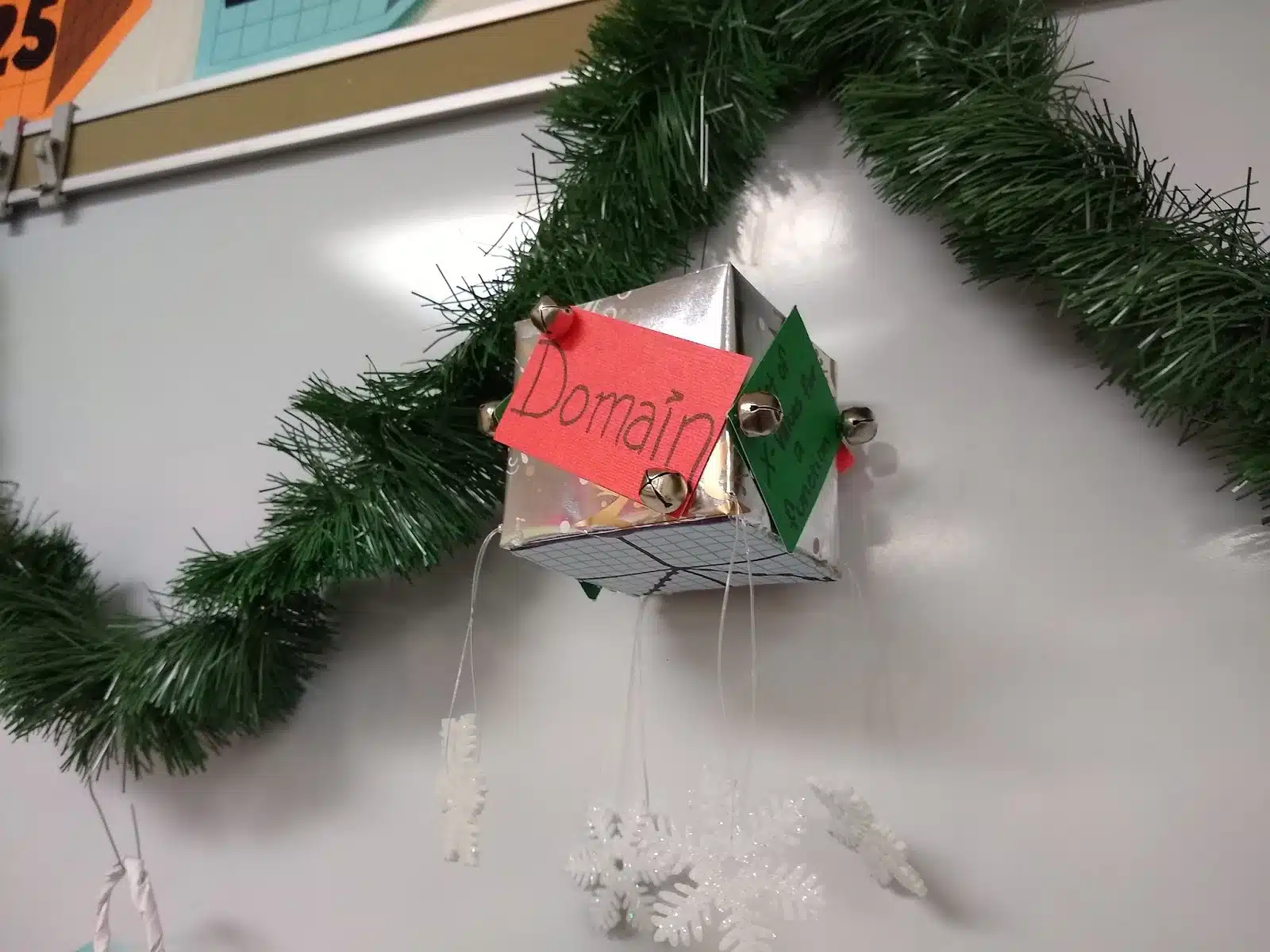 Math Vocabulary Christmas Ornament Project