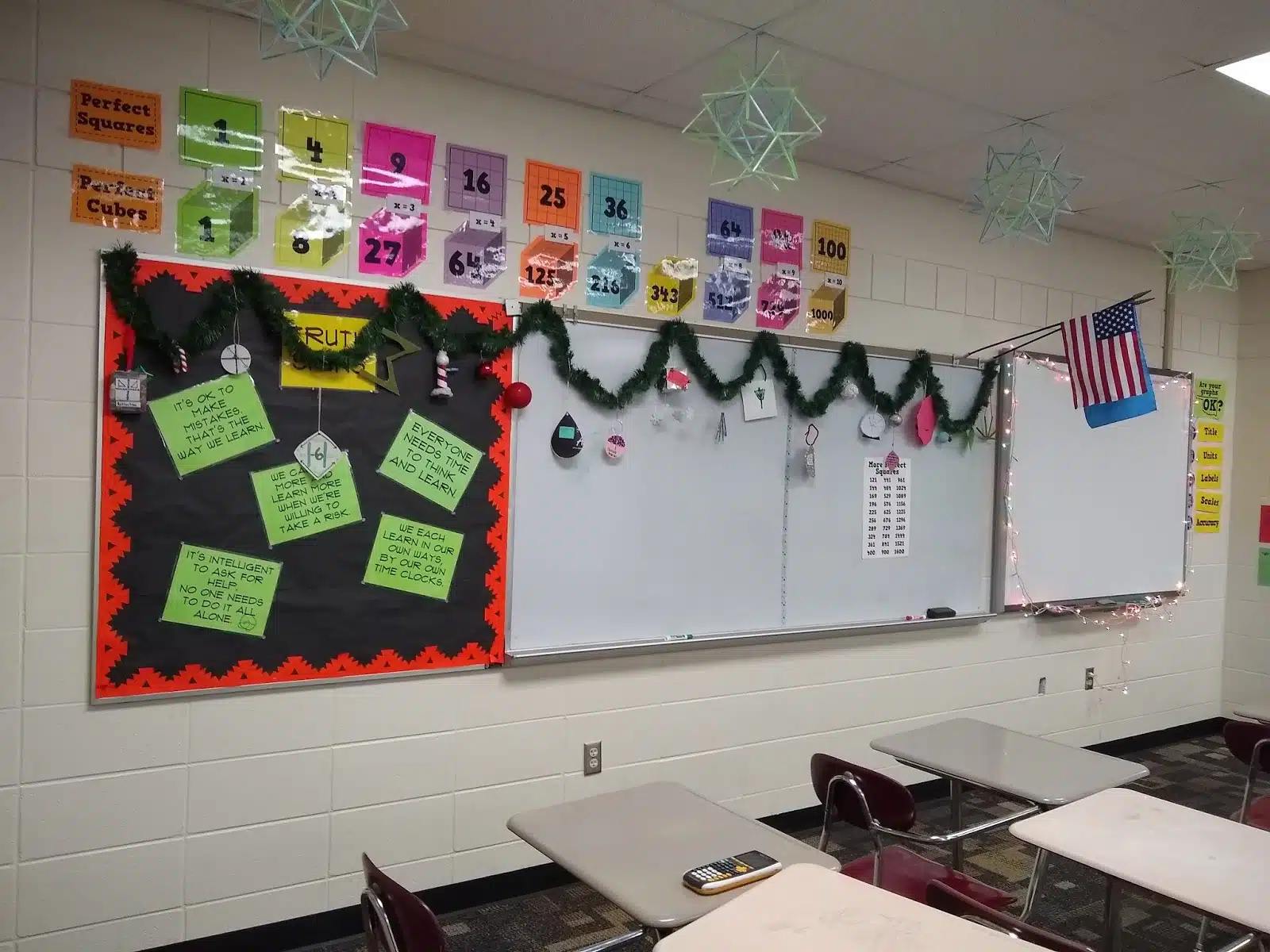 Math Vocabulary Christmas Ornament Project