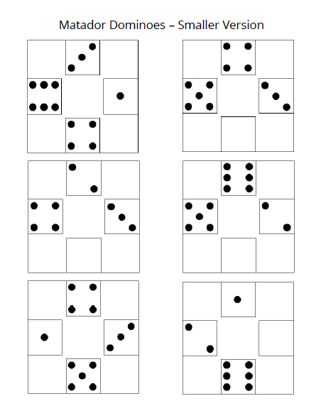 Matador Dominoes Puzzle