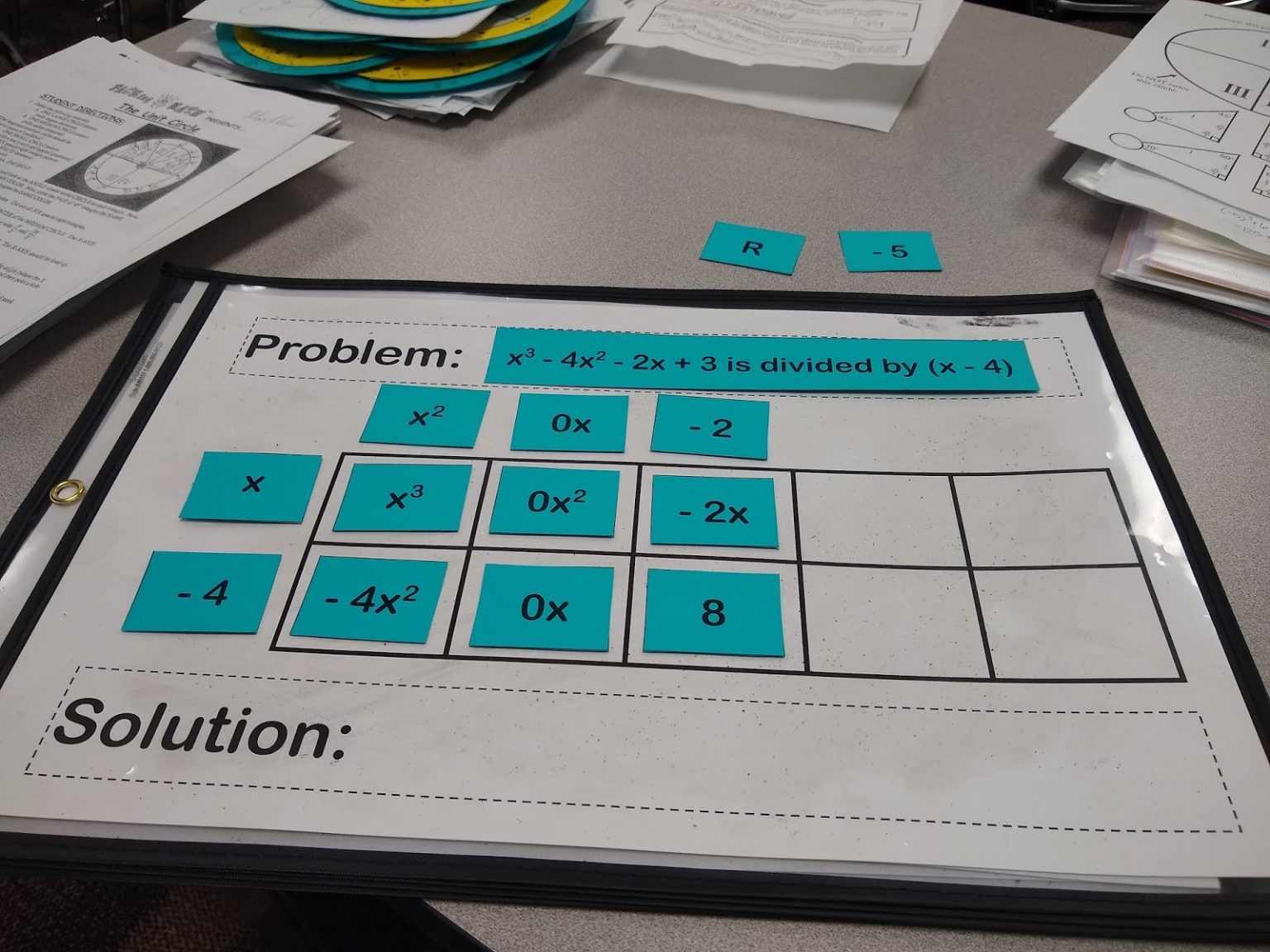 Dividing Polynomials Using the Box Method Puzzles | Math = Love