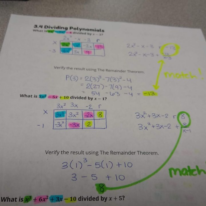 Adding And Subtracting Polynomials Activity Math Love 0568