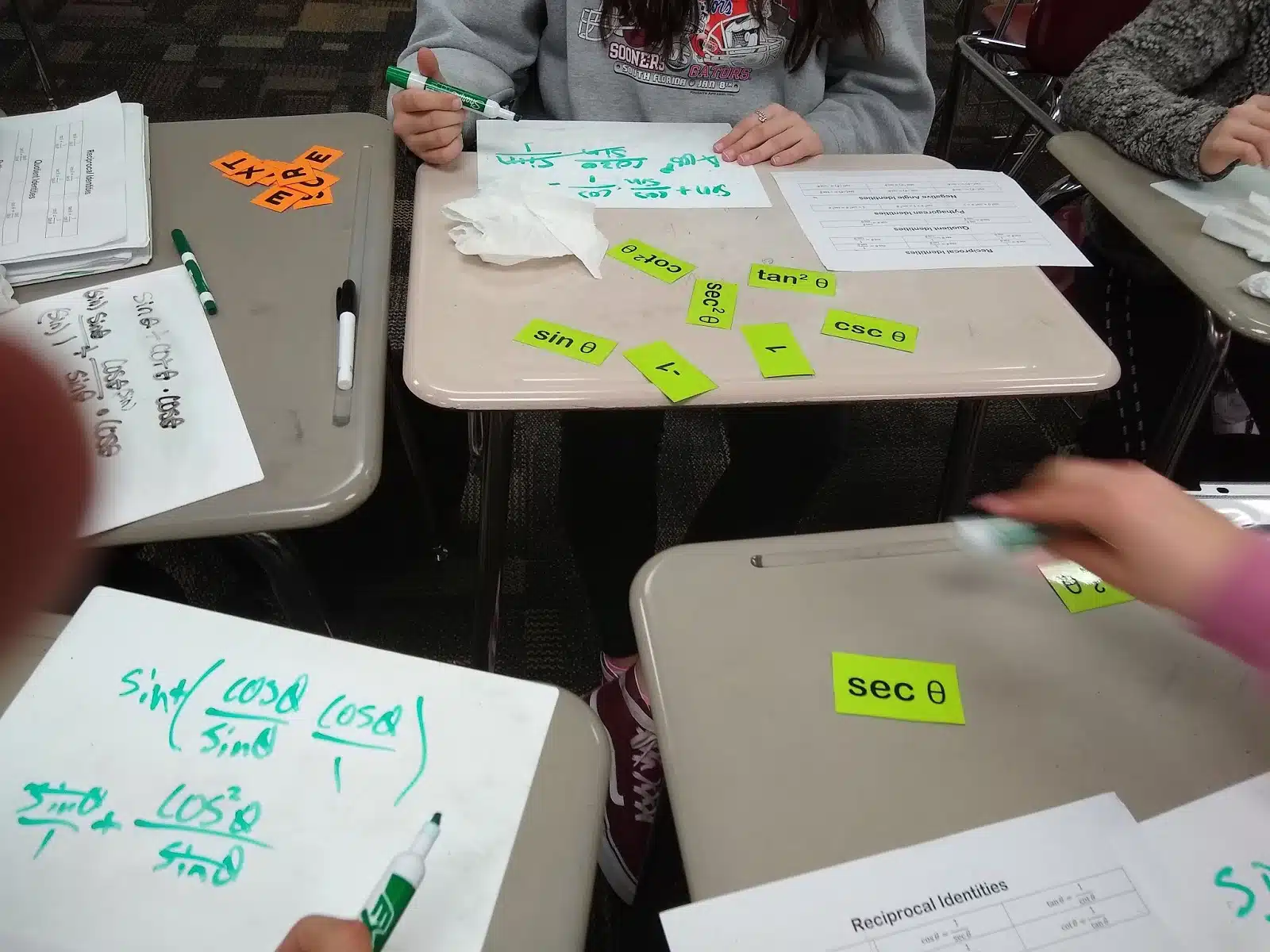 trig identities challenge activity for trigonometry or pre-calculus math classes