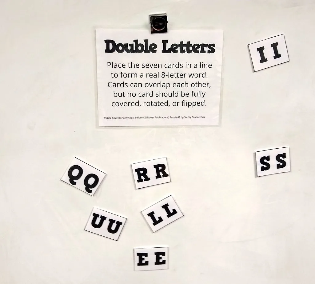 double letters puzzle serhiy grabarchuk doubletters 