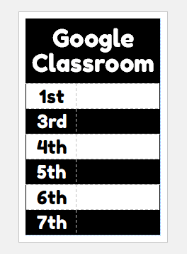 google classroom poster