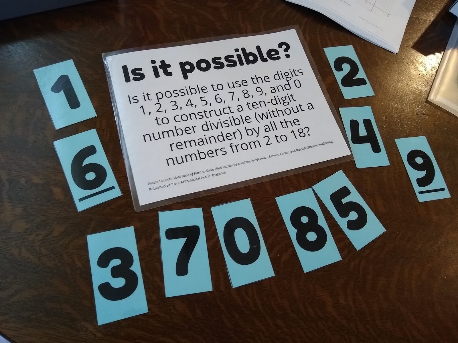Is It Possible Divisibility Puzzle