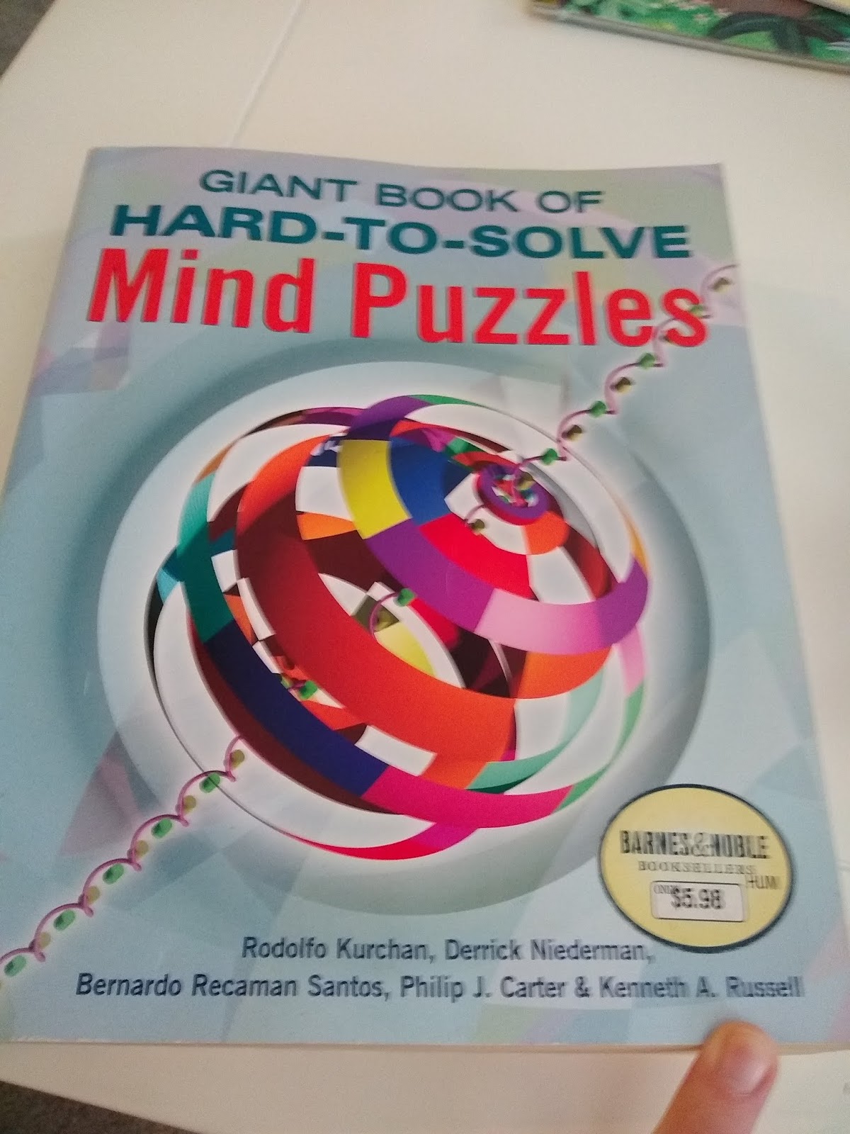 Giant Book of Hard to Solve Mind Puzzles