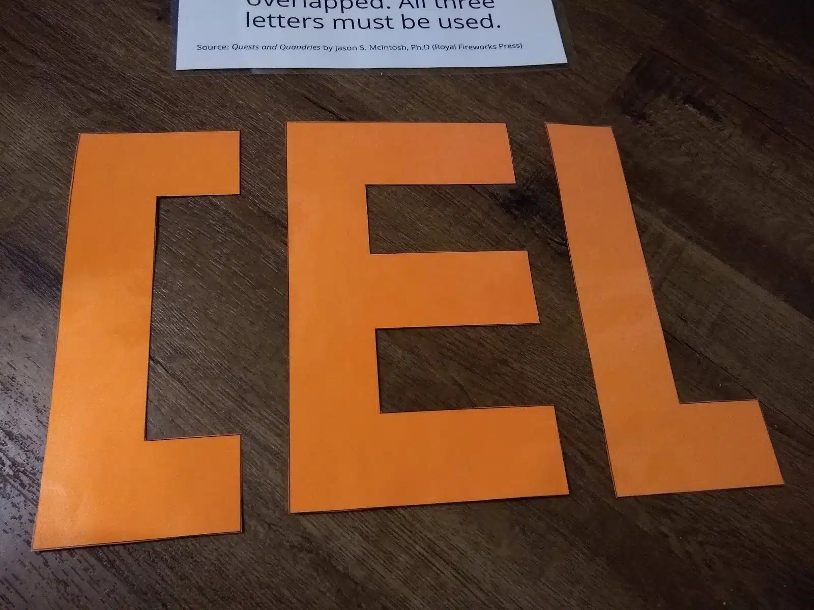 Letter E Brainteaser Puzzle