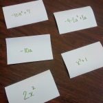 Naming Polynomials Speed Dating Activity on Index Cards.