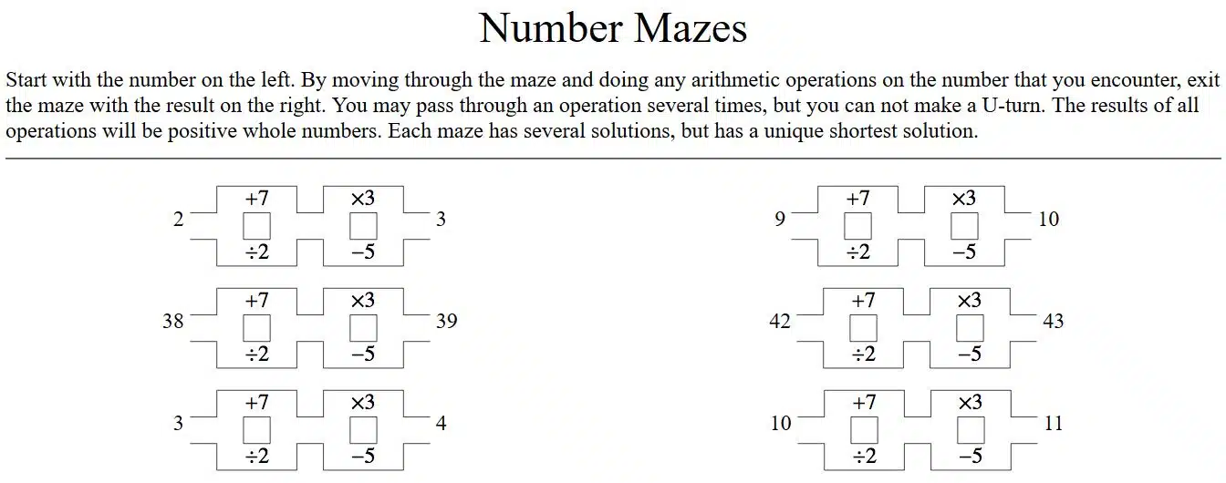 erich friedman puzzles