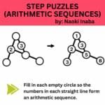 step puzzles from naoki inaba for arithmetic sequences.