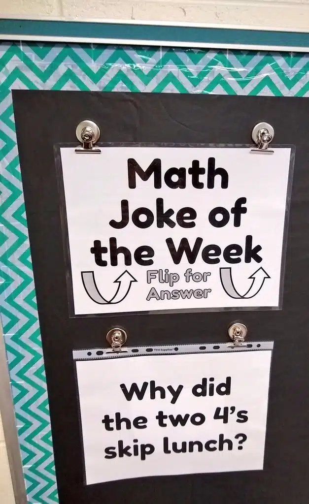 Math Joke of the Week Posters