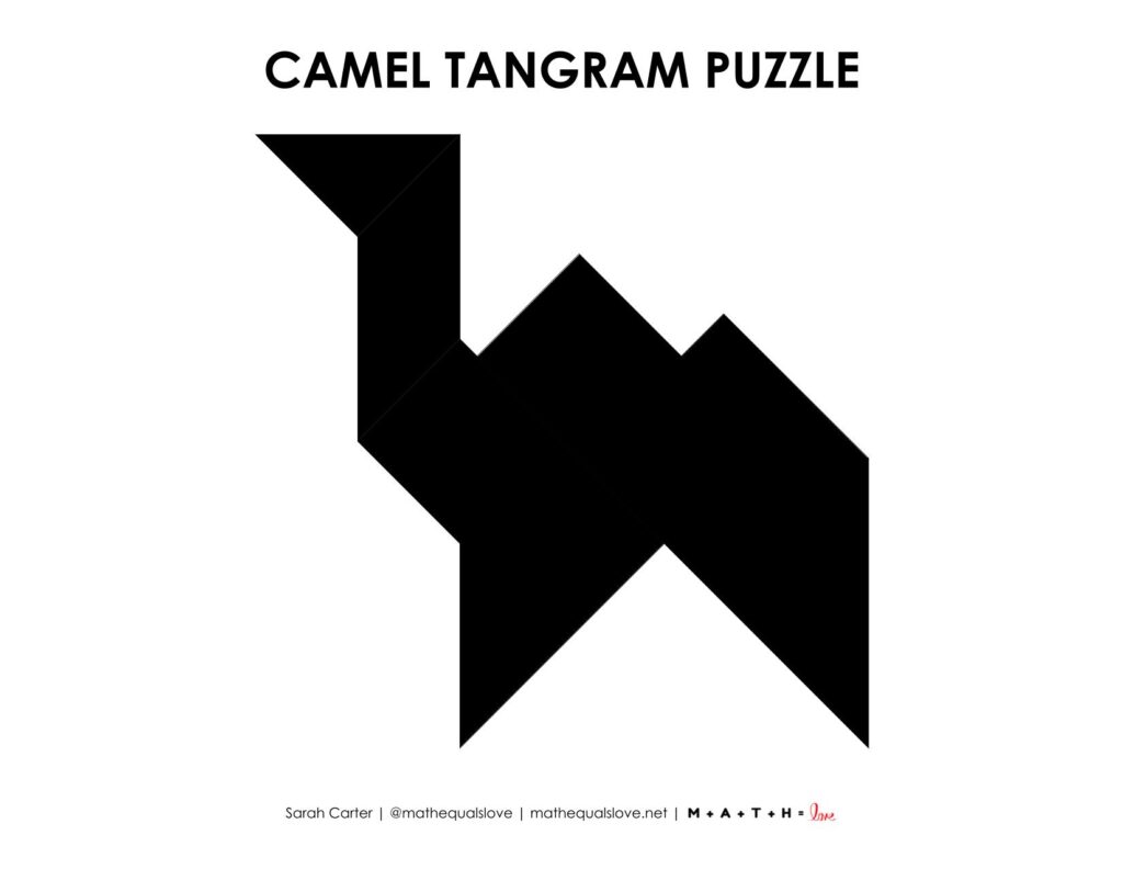 camel tangram puzzle pdf.