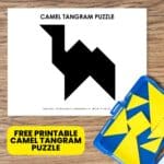 camel tangram puzzle free printable pdf.