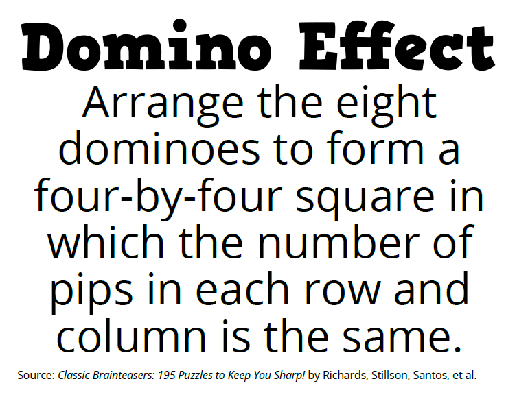 Domino Effect Puzzle - A Fun to Solve Domino Puzzle