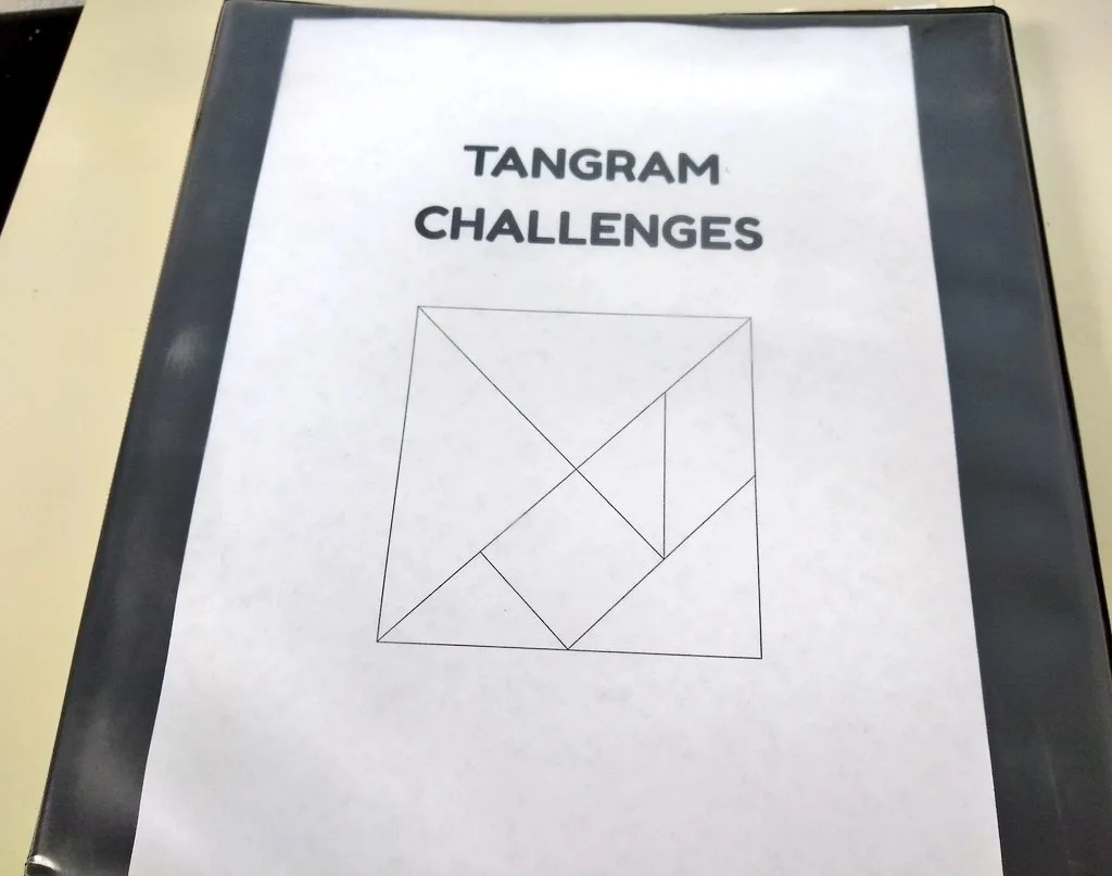 Tangram Challenges Puzzle Binder. 