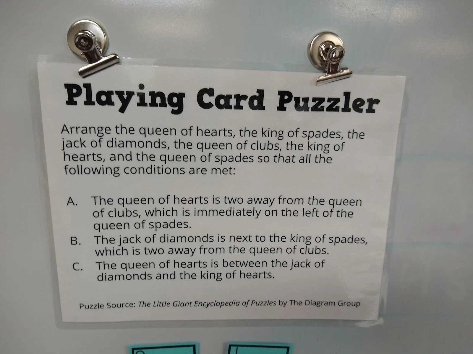 Playing Card Puzzle