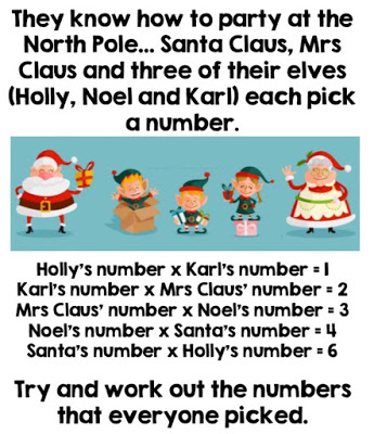 christmas number puzzle 