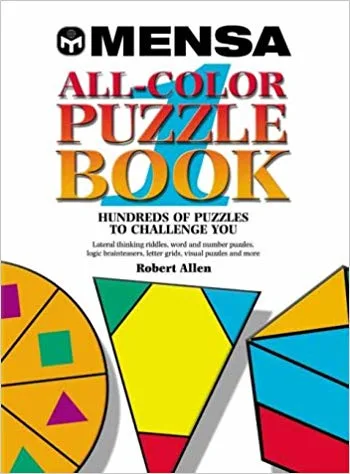 MENSA All Color Puzzle Book Cover 