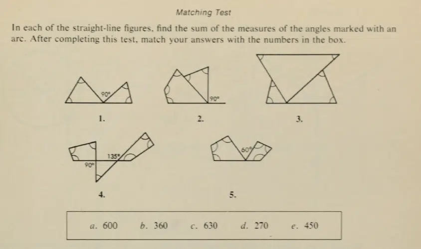 angle matching task