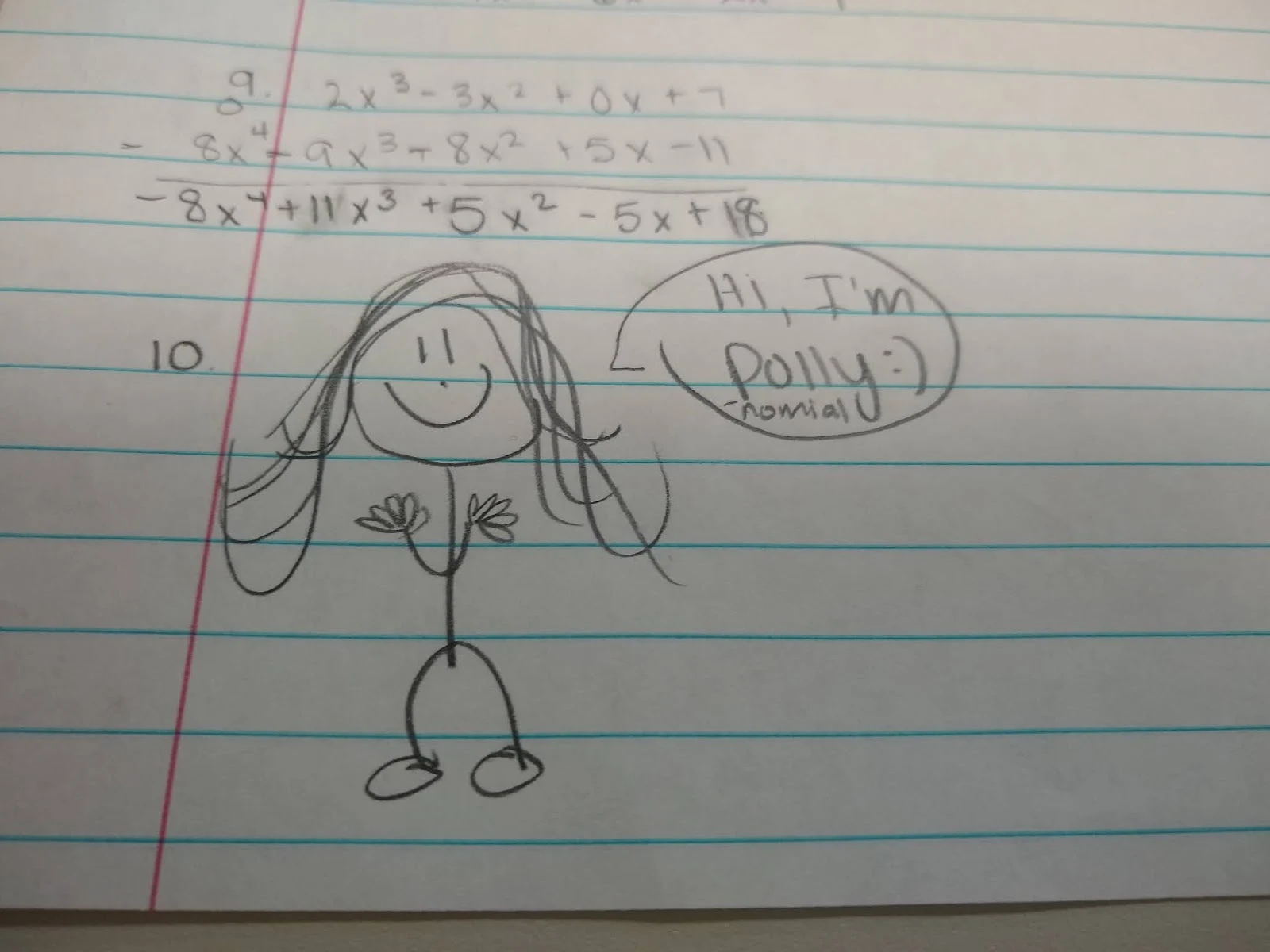 Student Drawing of "Polly"nomial