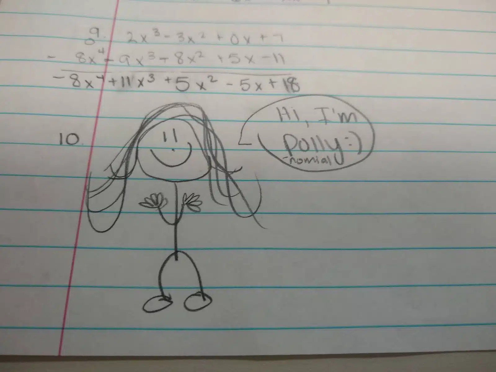 Student Drawing of "Polly"nomial