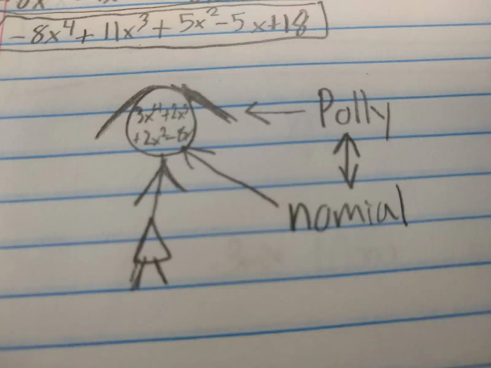 Student Drawing of "Polly"nomial