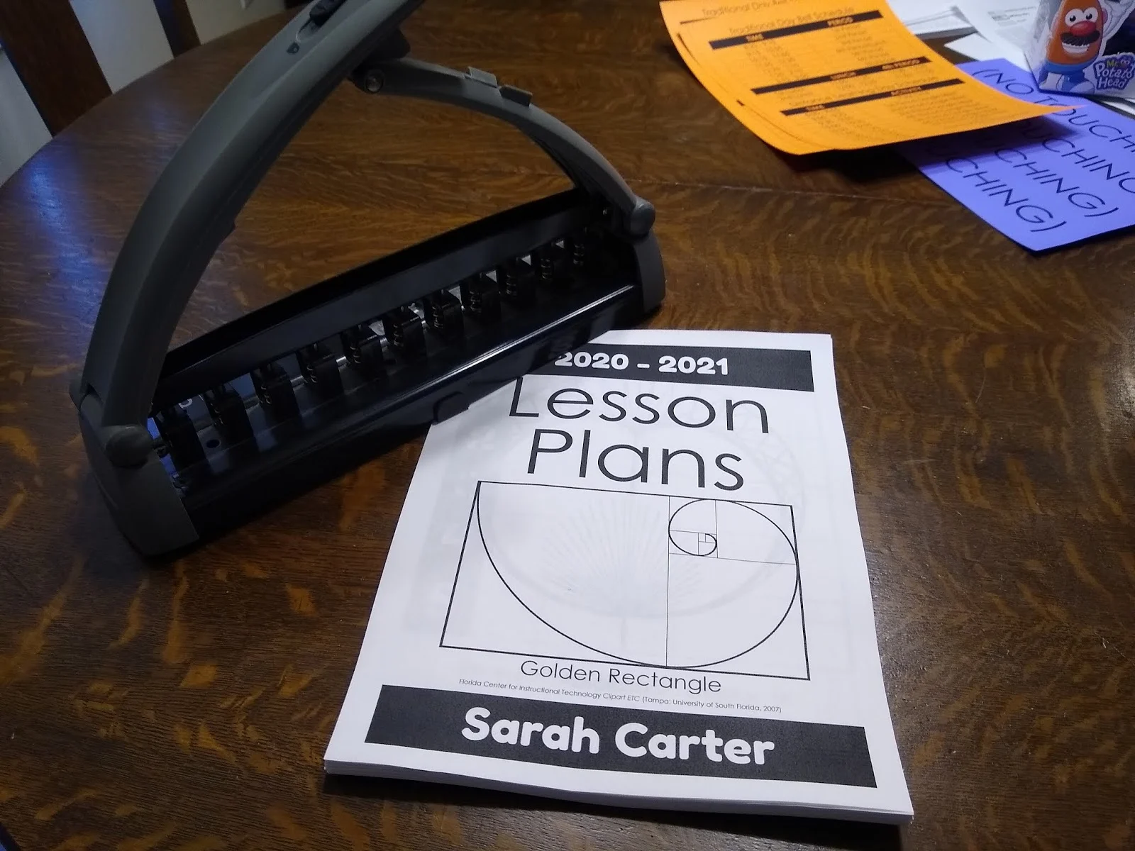 Free Printable Lesson Plan Book for Math Teachers 