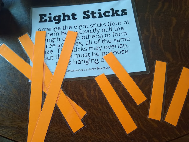 eight sticks geometry puzzle 