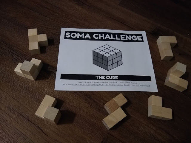SOMA blocks and soma cube challenge.