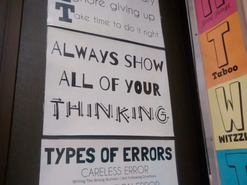 Always Show All of Your Thinking Poster