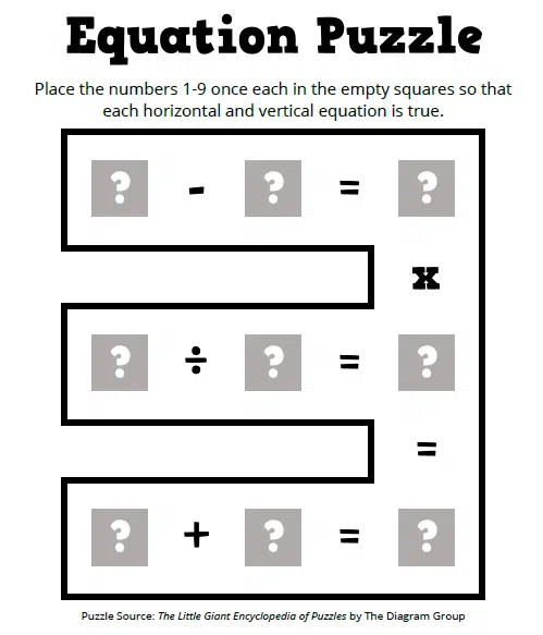 Equation Puzzle