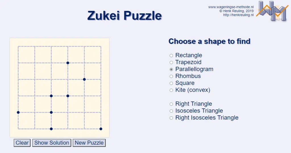 Henk Reuling Zukei Puzzles