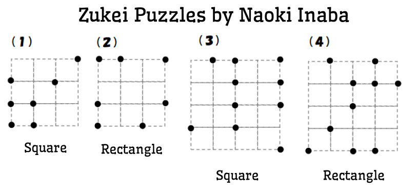 Zukei Puzzles by Naoki Inaba