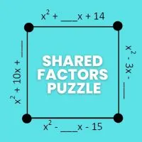 Shared Factors Quadratics Puzzle by mathequalslove