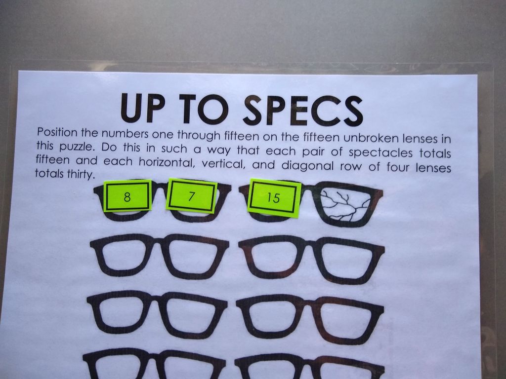 Up to Specs Puzzle