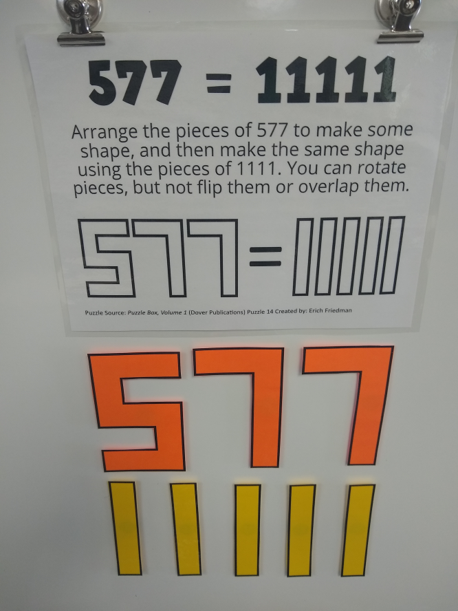 577 = 11111 Puzzle