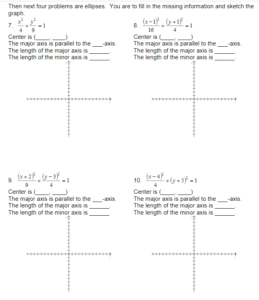 Using Conic Cards to Teach Conic Sections in 8 Days | Math = Love