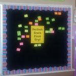 perfect score first try bulletin board.