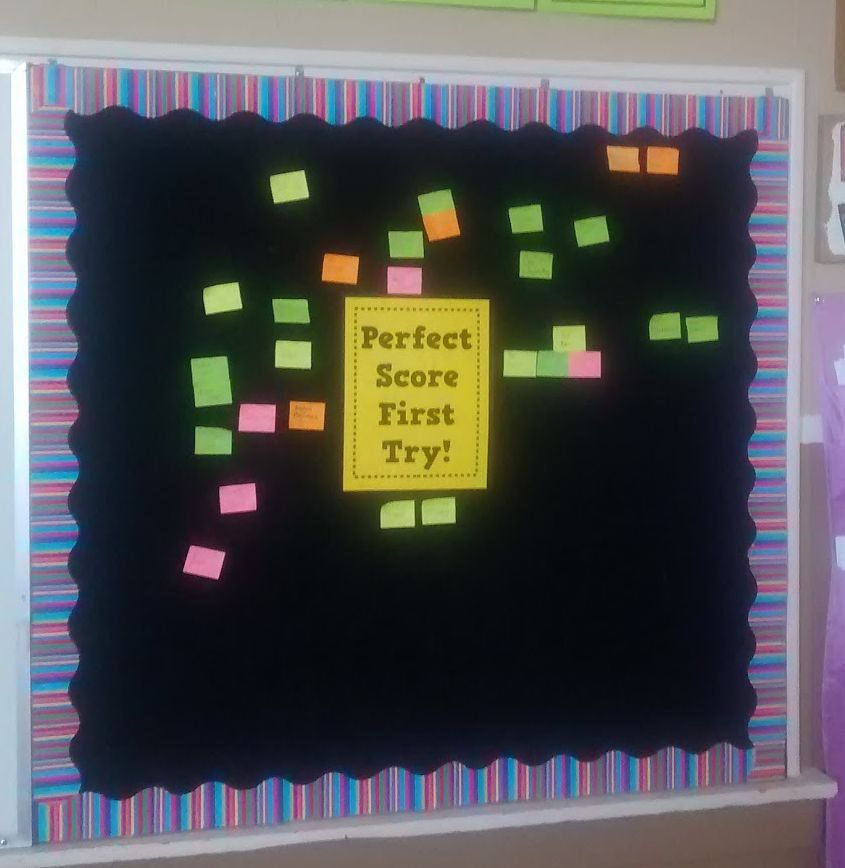 Perfect Score First Try Bulletin Board