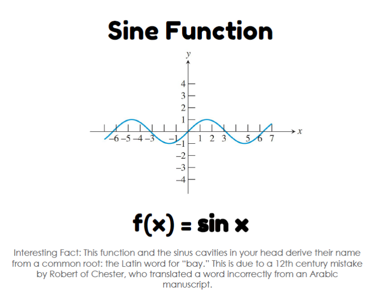 12 Basic Functions Posters | Math = Love