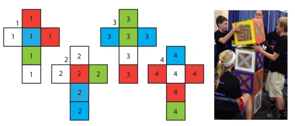 instant insanity puzzle diy wooden cubes