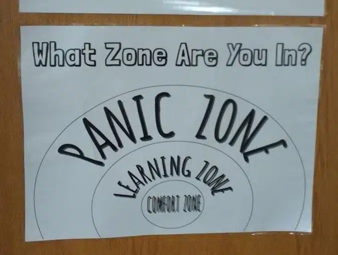 what zone are you in poster growth mindset