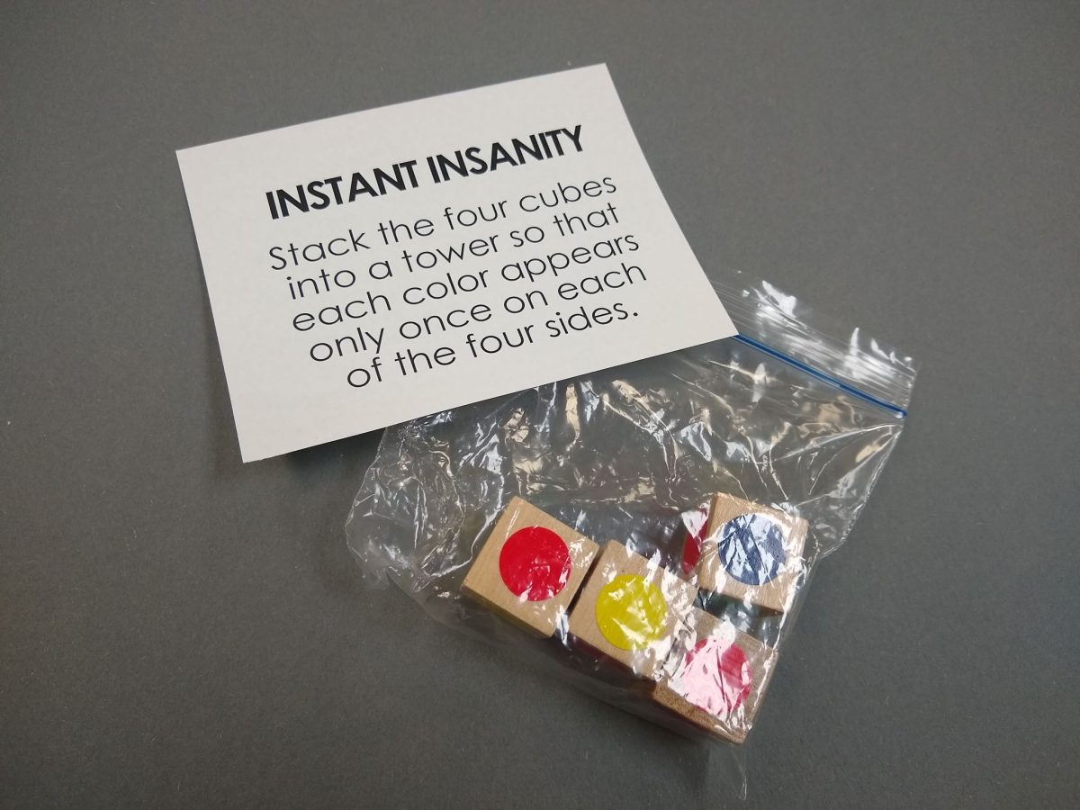 DIY Instant Insanity Puzzle | Math = Love