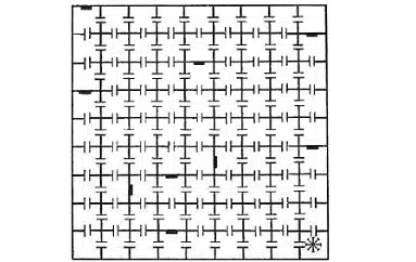 Maze for 145 Doors Puzzle from The Moscow Puzzles 